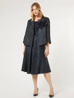 Marina Rinaldi Giacche | Giacche & Blazer*Giacca in tessuto jacquard BLUMARINO