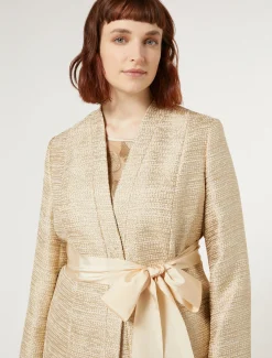 Marina Rinaldi Giacche | Collezione Elegante*Giacca in tinto filo con lamé ORO