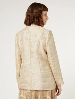Marina Rinaldi Giacche | Collezione Elegante*Giacca in tinto filo con lamé ORO