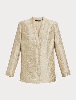 Marina Rinaldi Giacche | Collezione Elegante*Giacca in tinto filo con lamé ORO