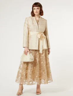 Marina Rinaldi Giacche | Collezione Elegante*Giacca in tinto filo con lamé ORO