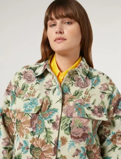 Marina Rinaldi Camicie & Bluse | Camicie & Bluse*Giacca jacquard a fiori GIALLOTENUE
