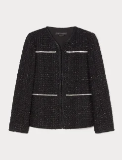 Marina Rinaldi Giacche | Giacche & Blazer*Giacca tinto filo con ricami NERO