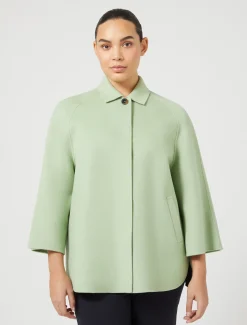 Marina Rinaldi Cappotti & Trench | Cappotti & Trench*Giaccone in double di lana e cachemire VERDESALVIA