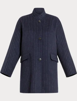 Marina Rinaldi Cappotti & Trench | Cappotti & Trench*Giaccone in double di lana BLUMARINO