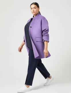 Marina Rinaldi Cappotti & Trench | Cappotti & Trench*Giaccone in double di lana VIOLA