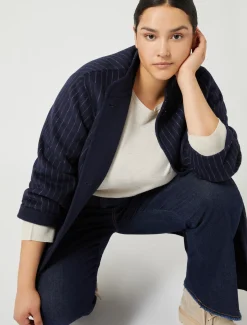 Marina Rinaldi Cappotti & Trench | Cappotti & Trench*Giaccone in double di lana BLUMARINO