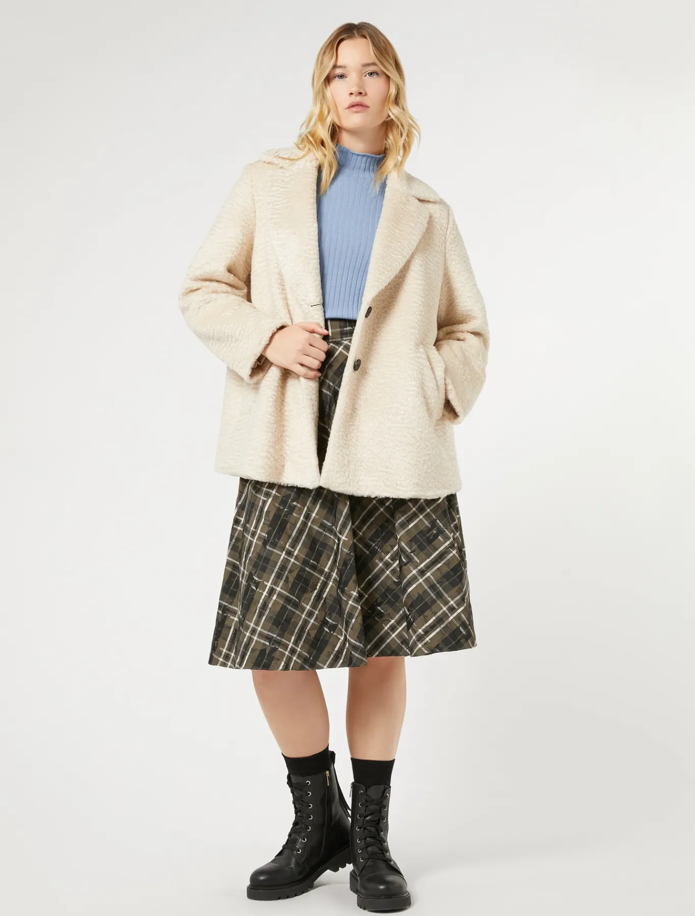 Marina Rinaldi Cappotti & Trench | Cappotti & Trench*Giaccone in jersey ALBINO