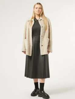 Marina Rinaldi Cappotti & Trench | Cappotti & Trench*Giaccone in tessuto effetto montone GRIGIOCHIARO