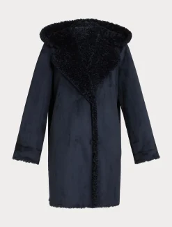 Marina Rinaldi Cappotti & Trench | Cappotti & Trench*Giaccone reversibile effetto montone BLUNOTTE