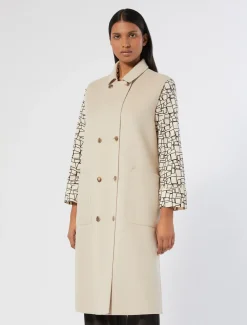 Marina Rinaldi Cappotti & Trench | Cappotti & Trench*Gilet in double di lana e cachemire BEIGE