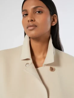 Marina Rinaldi Cappotti & Trench | Cappotti & Trench*Gilet in double di lana e cachemire BEIGE