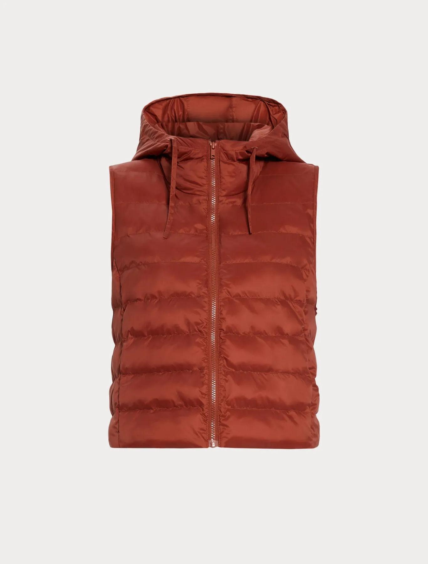 Marina Rinaldi Piumini | Piumini*Gilet in tela di nylon antigoccia TERRACOTTA
