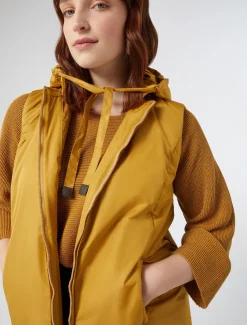 Marina Rinaldi Piumini | Piumini*Gilet in tela tecnica antigoccia SENAPE