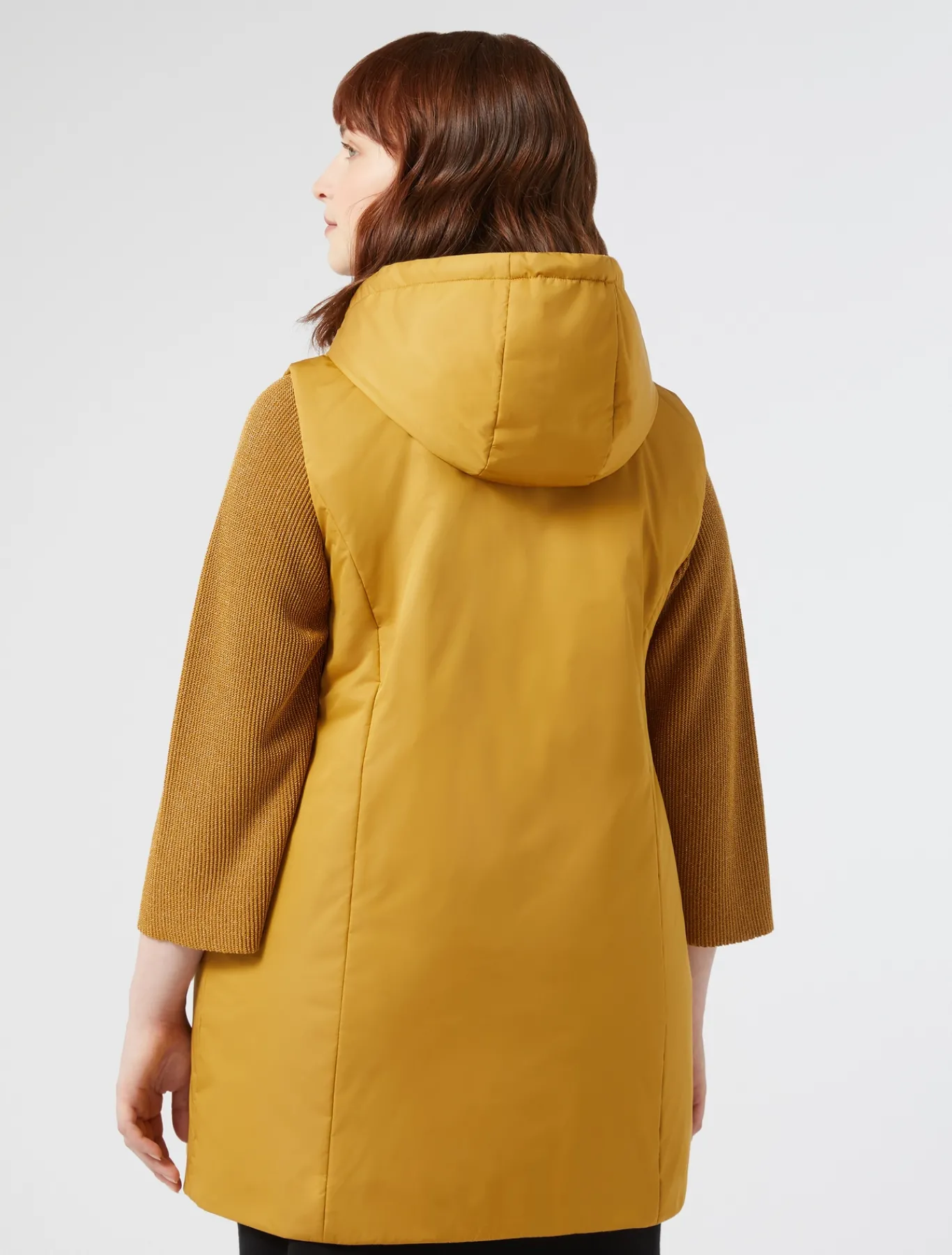 Marina Rinaldi Piumini | Piumini*Gilet in tela tecnica antigoccia SENAPE