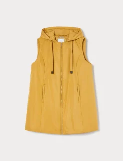 Marina Rinaldi Piumini | Piumini*Gilet in tela tecnica antigoccia SENAPE