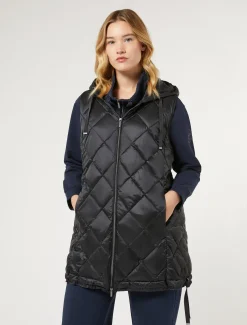 Marina Rinaldi Piumini | Piumini*Gilet in tessuto tecnico BLUMARINO