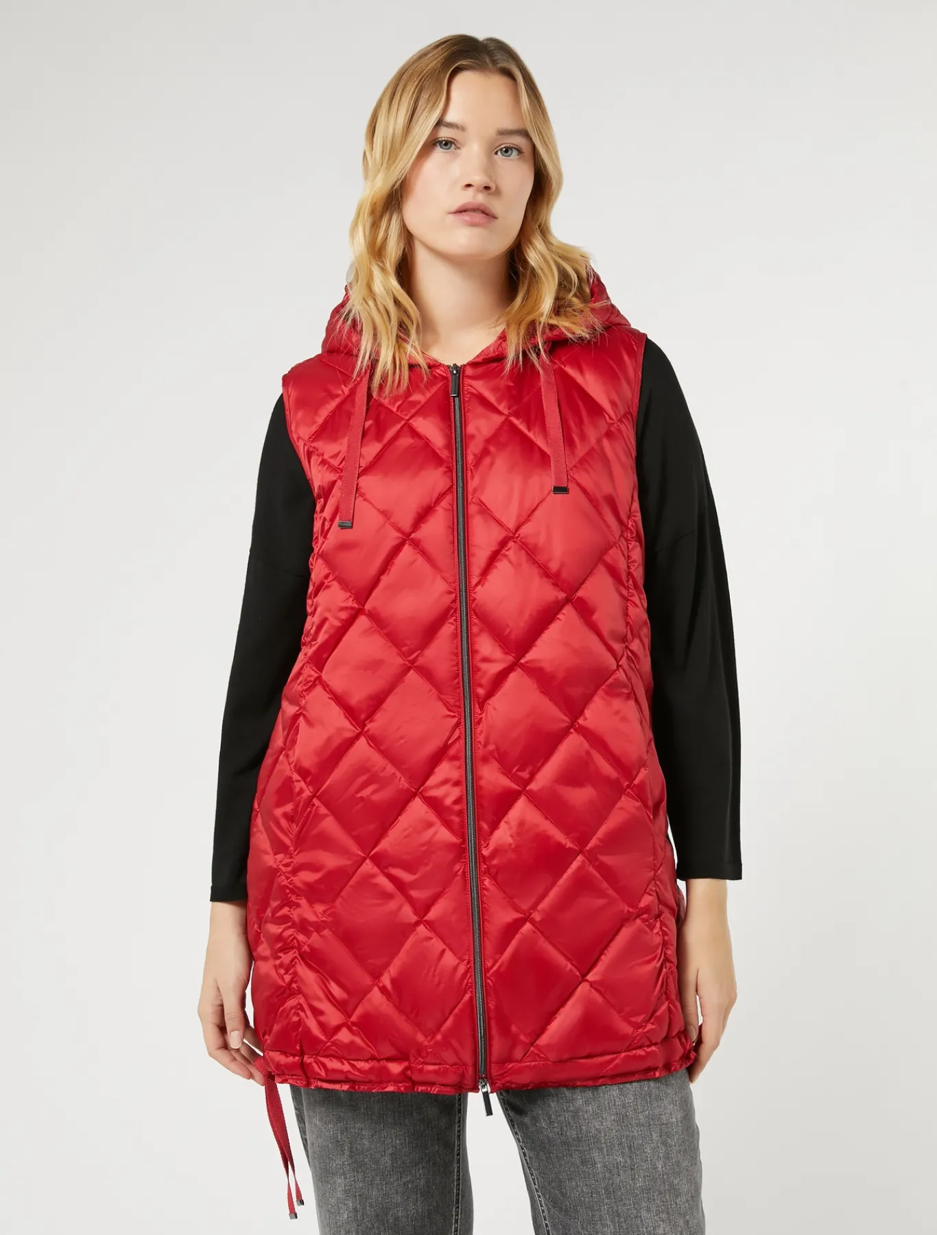 Marina Rinaldi Piumini | Piumini*Gilet in tessuto tecnico ROSSO
