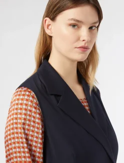 Marina Rinaldi Giacche & Blazer | Giacche & Blazer*Gilet in twill BLUNOTTE