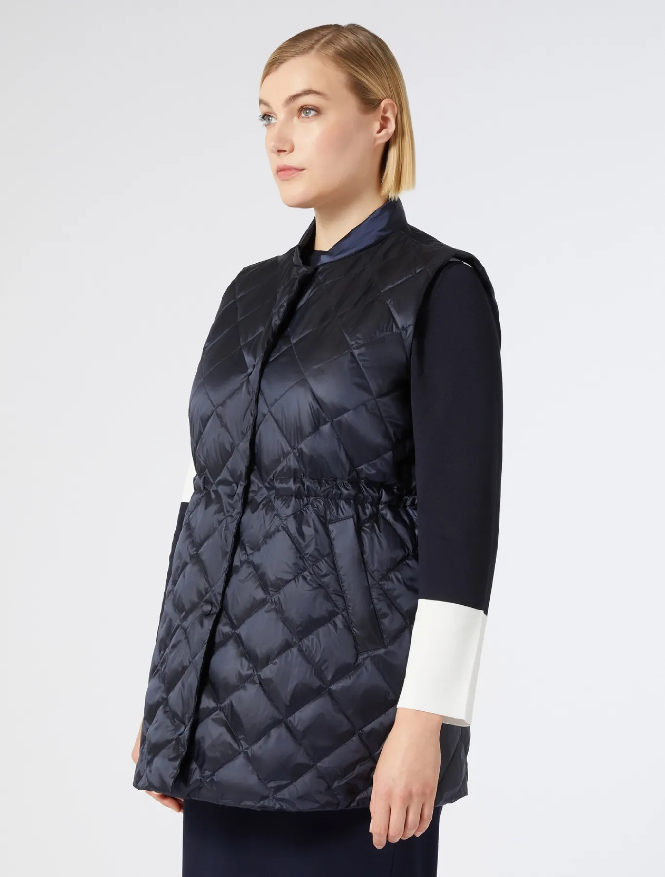 Marina Rinaldi Piumini | Piumini*Gilet trapuntato BLUNOTTE
