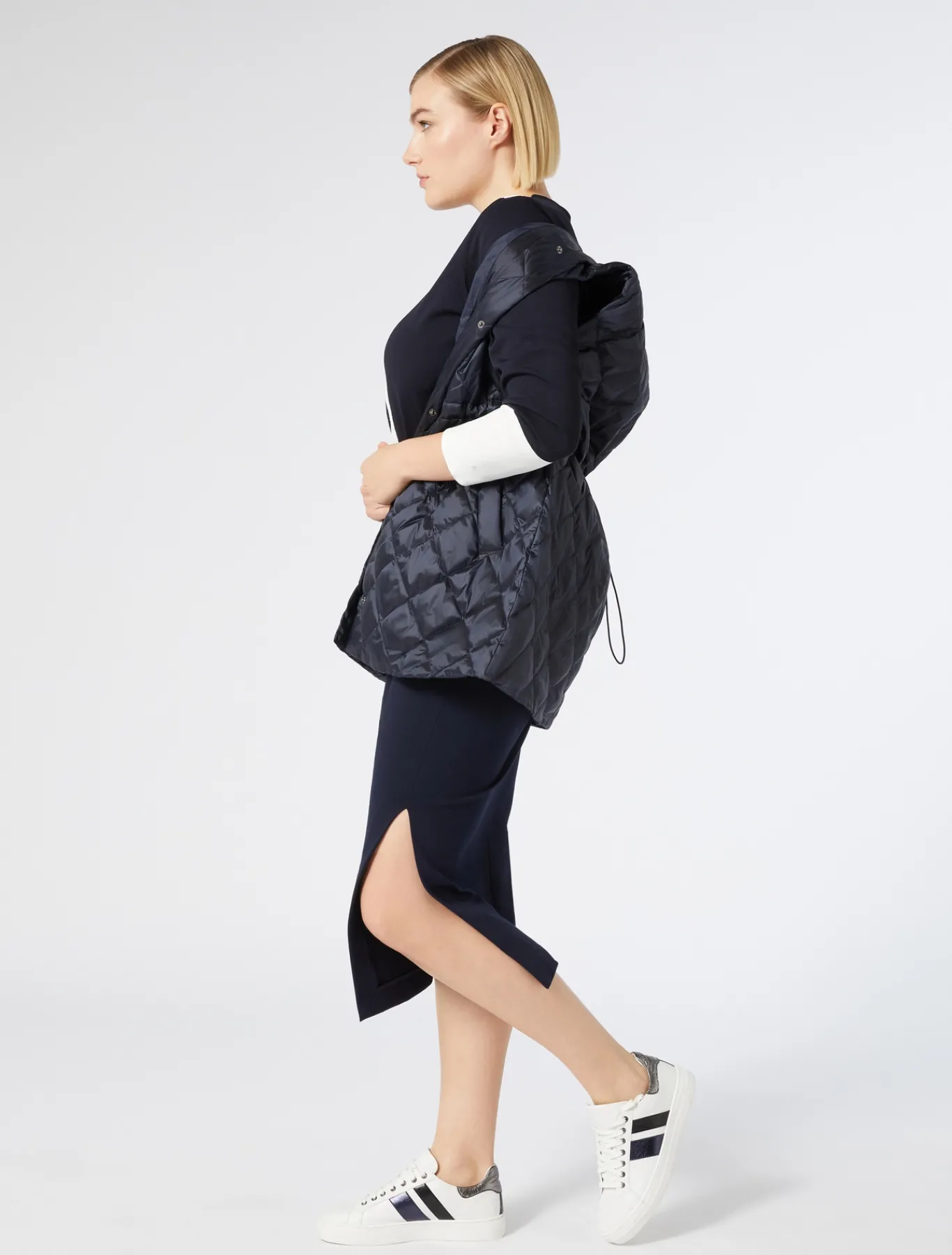Marina Rinaldi Piumini | Piumini*Gilet trapuntato BLUNOTTE
