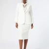 Marina Rinaldi Pantaloni E Gonne | Collezione Elegante*Gonna a tubino in cady BIANCO