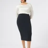 Marina Rinaldi Pantaloni E Gonne | Collezione Elegante*Gonna a tubino in cady BLUNOTTE