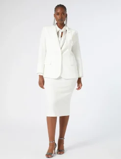 Marina Rinaldi Pantaloni E Gonne | Collezione Elegante*Gonna a tubino in cady BIANCO