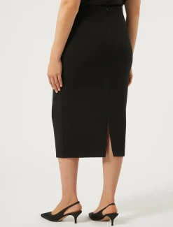 Marina Rinaldi Pantaloni E Gonne | Gonne*Gonna a tubino in cady NERO