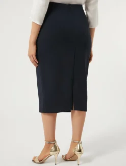 Marina Rinaldi Pantaloni E Gonne | Collezione Elegante*Gonna a tubino in cady BLUNOTTE