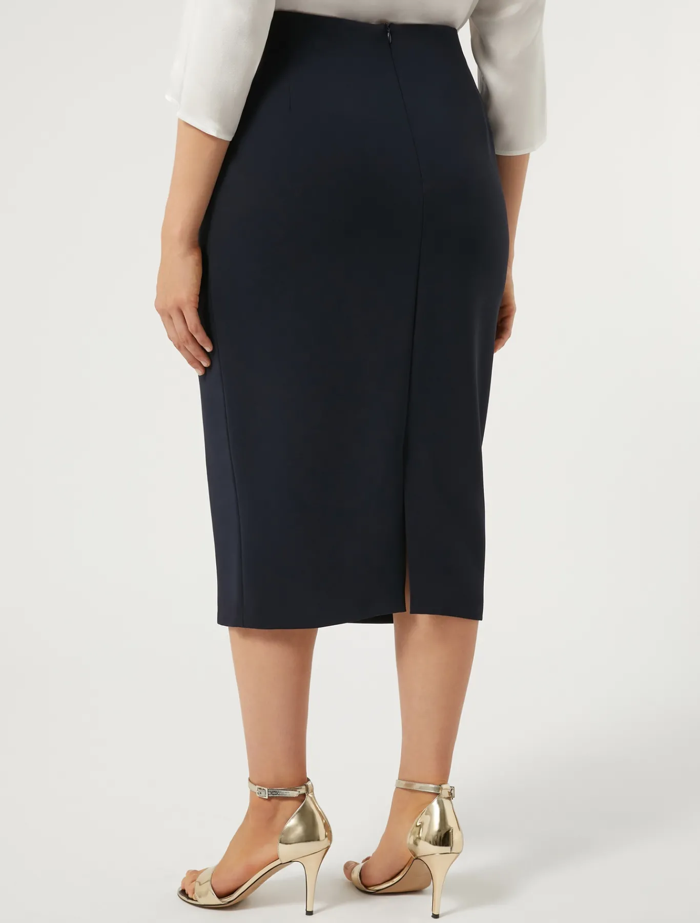 Marina Rinaldi Pantaloni E Gonne | Collezione Elegante*Gonna a tubino in cady BLUNOTTE
