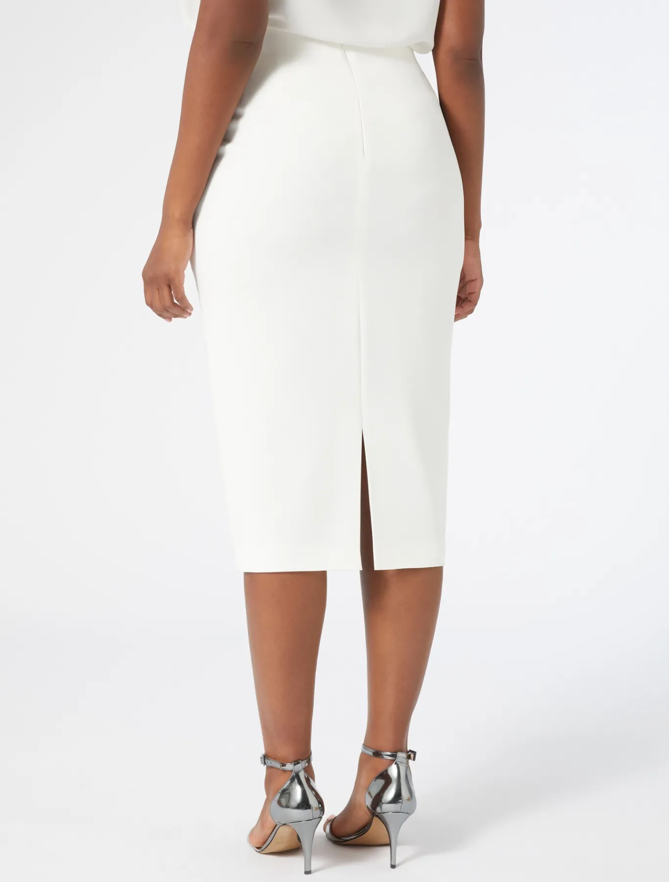 Marina Rinaldi Pantaloni E Gonne | Collezione Elegante*Gonna a tubino in cady BIANCO