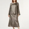 Marina Rinaldi Gonne | Gonne*Gonna in chiffon laminato BRONZO