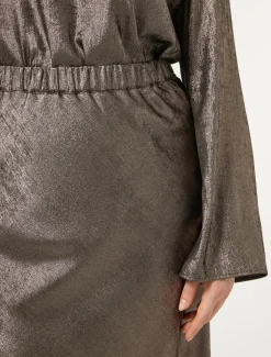 Marina Rinaldi Gonne | Gonne*Gonna in chiffon laminato BRONZO