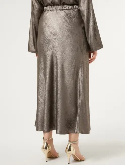 Marina Rinaldi Gonne | Gonne*Gonna in chiffon laminato BRONZO