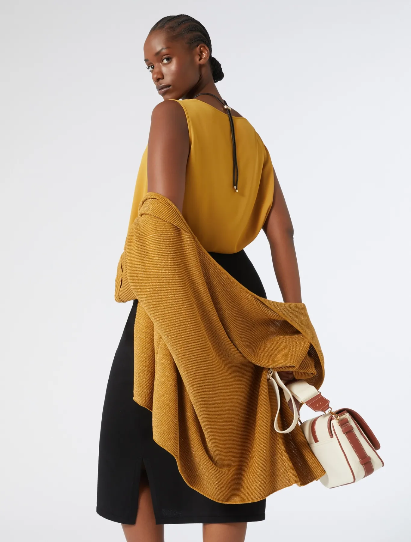 Marina Rinaldi Gonne | Gonne*Gonna in cotone crêpe NERO