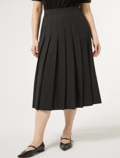 Marina Rinaldi Gonne | Gonne*Gonna in gabardina di lana NERO