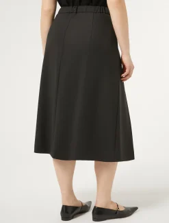 Marina Rinaldi Gonne | Gonne*Gonna in gabardina di lana NERO