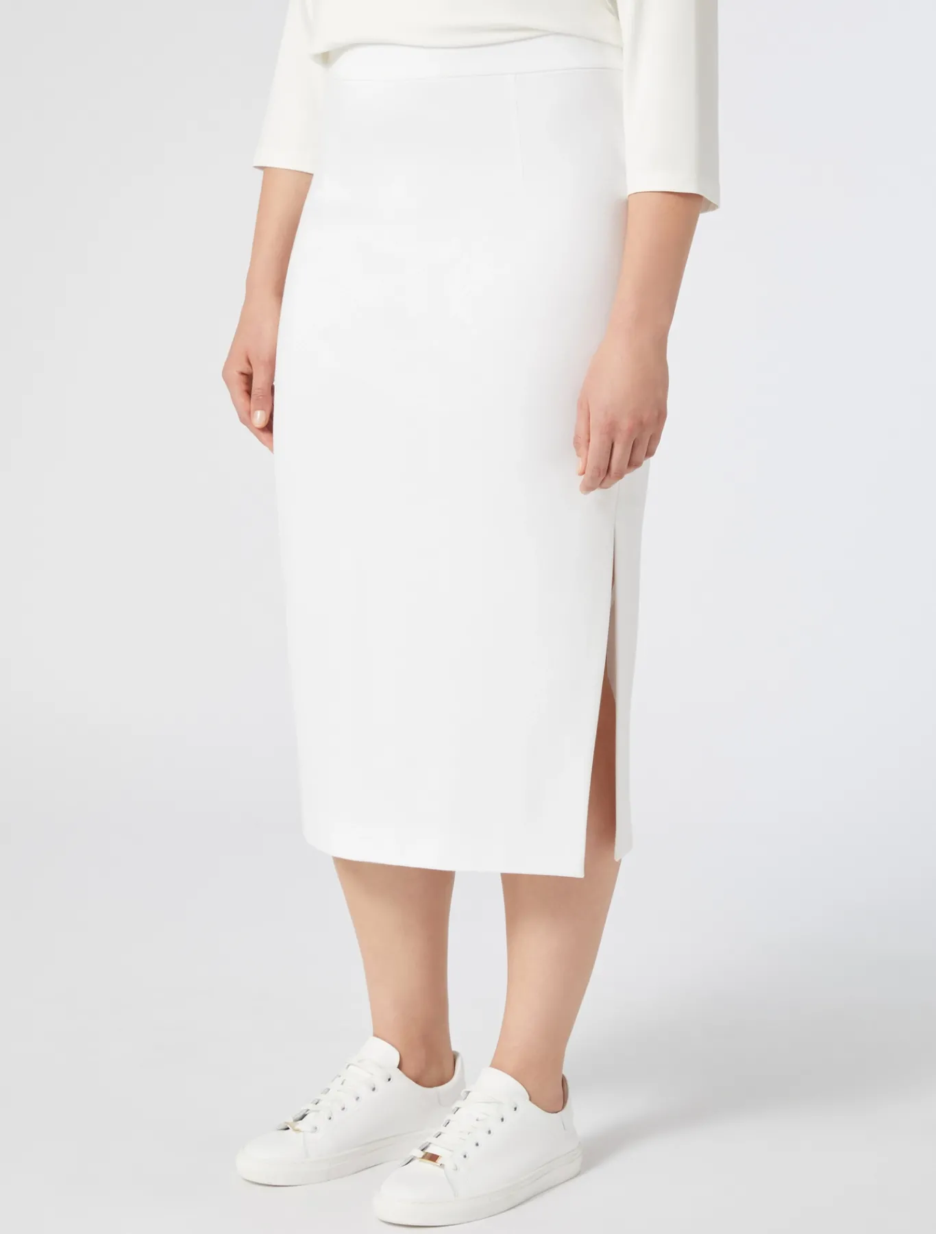 Marina Rinaldi Gonne | Gonne*Gonna in jersey BIANCO