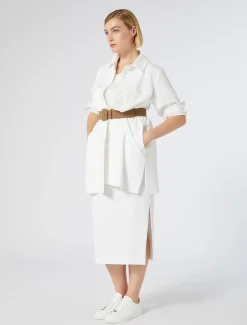 Marina Rinaldi Gonne | Gonne*Gonna in jersey BIANCO