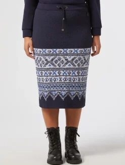 Marina Rinaldi Gonne | Gonne*Gonna in jersey jacquard BLUNOTTE
