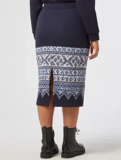 Marina Rinaldi Gonne | Gonne*Gonna in jersey jacquard BLUNOTTE