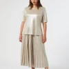 Marina Rinaldi Gonne | Gonne*Gonna in jersey laminato SABBIA