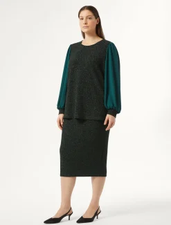 Marina Rinaldi Gonne | Gonne*Gonna in jersey stretch VERDEBOSCO