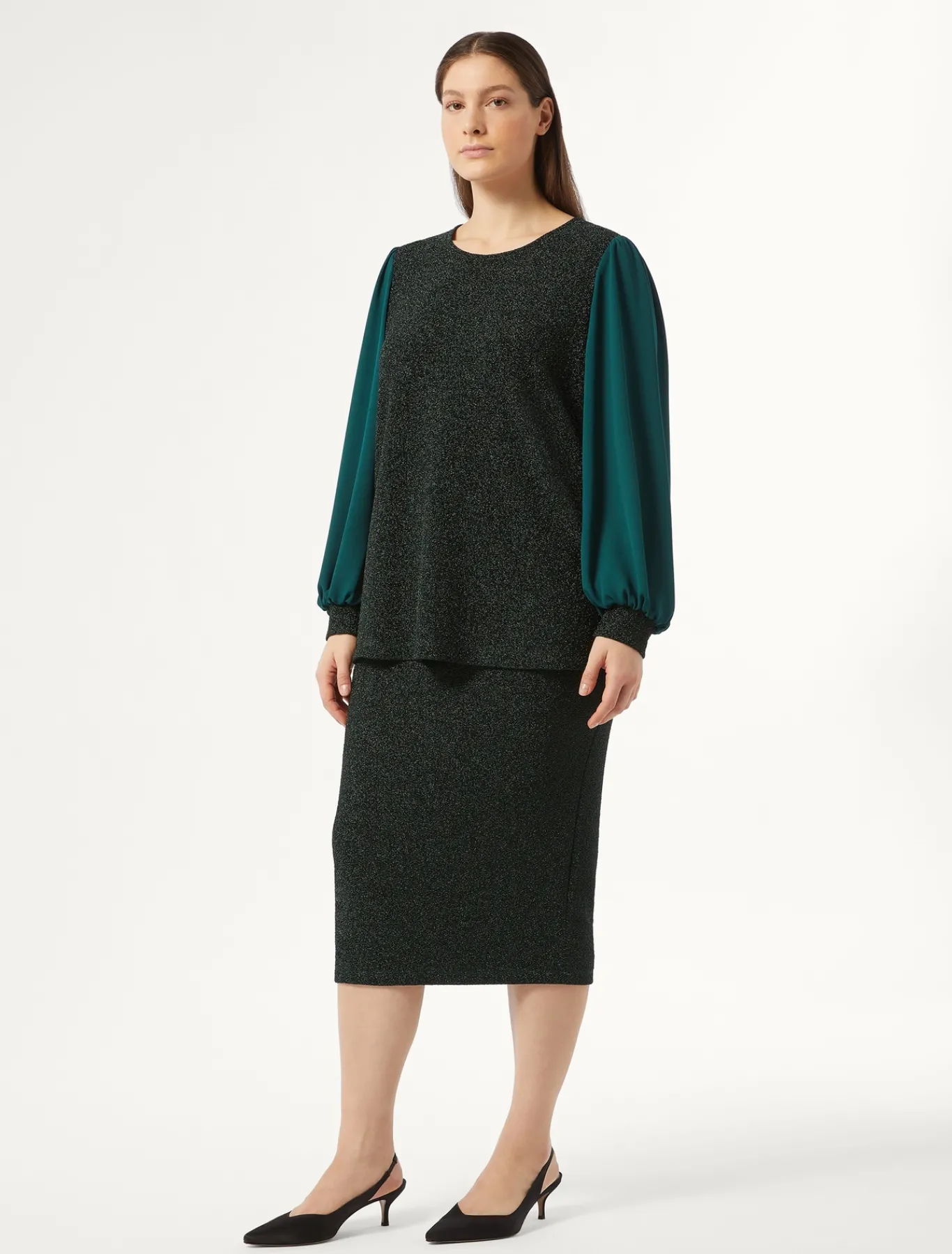 Marina Rinaldi Gonne | Gonne*Gonna in jersey stretch VERDEBOSCO