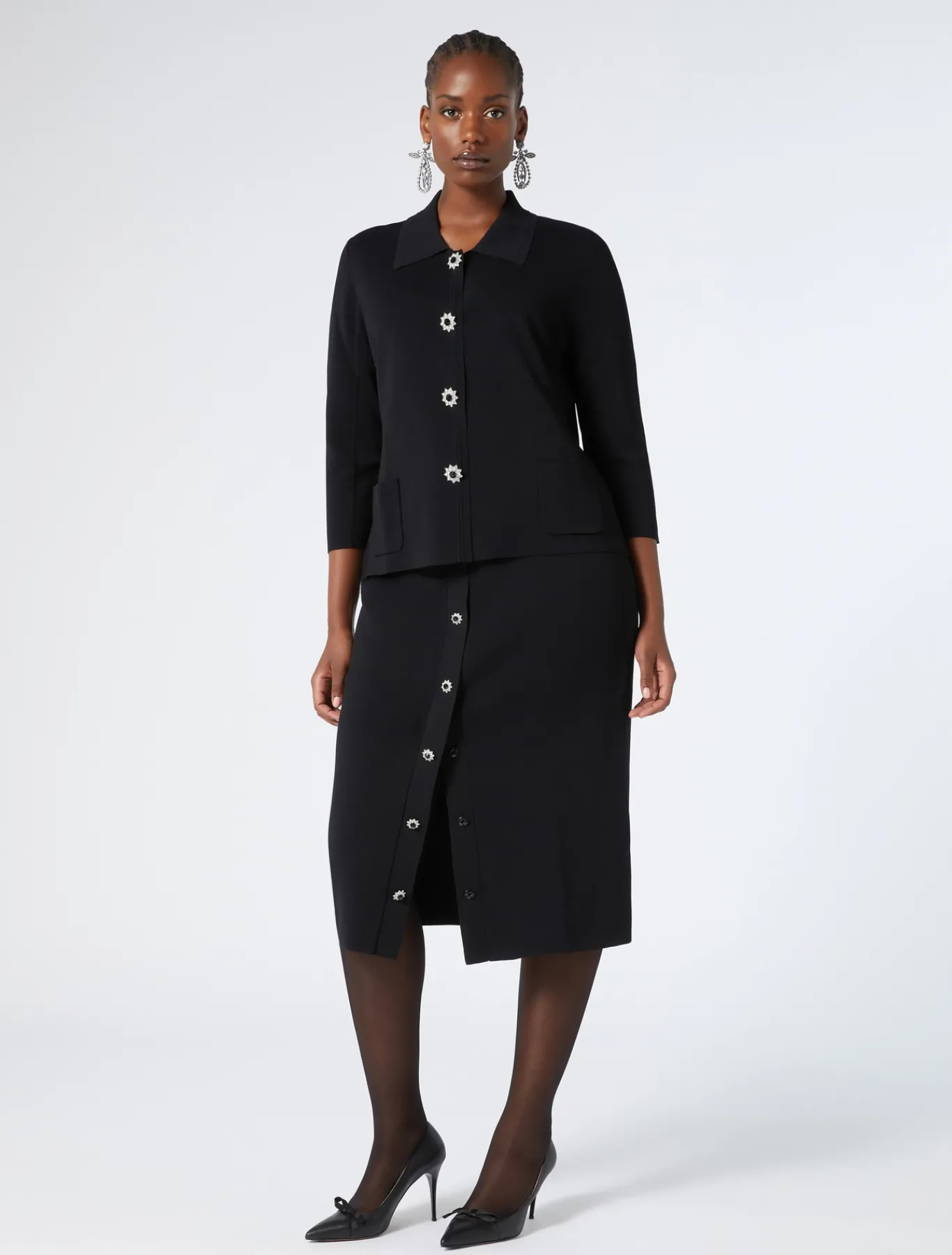 Marina Rinaldi Gonne | Gonne*Gonna in maglia NERO