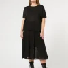 Marina Rinaldi Gonne | Gonne*Gonna in maglia crêpe NERO