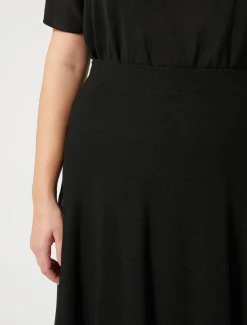 Marina Rinaldi Gonne | Gonne*Gonna in maglia crêpe NERO
