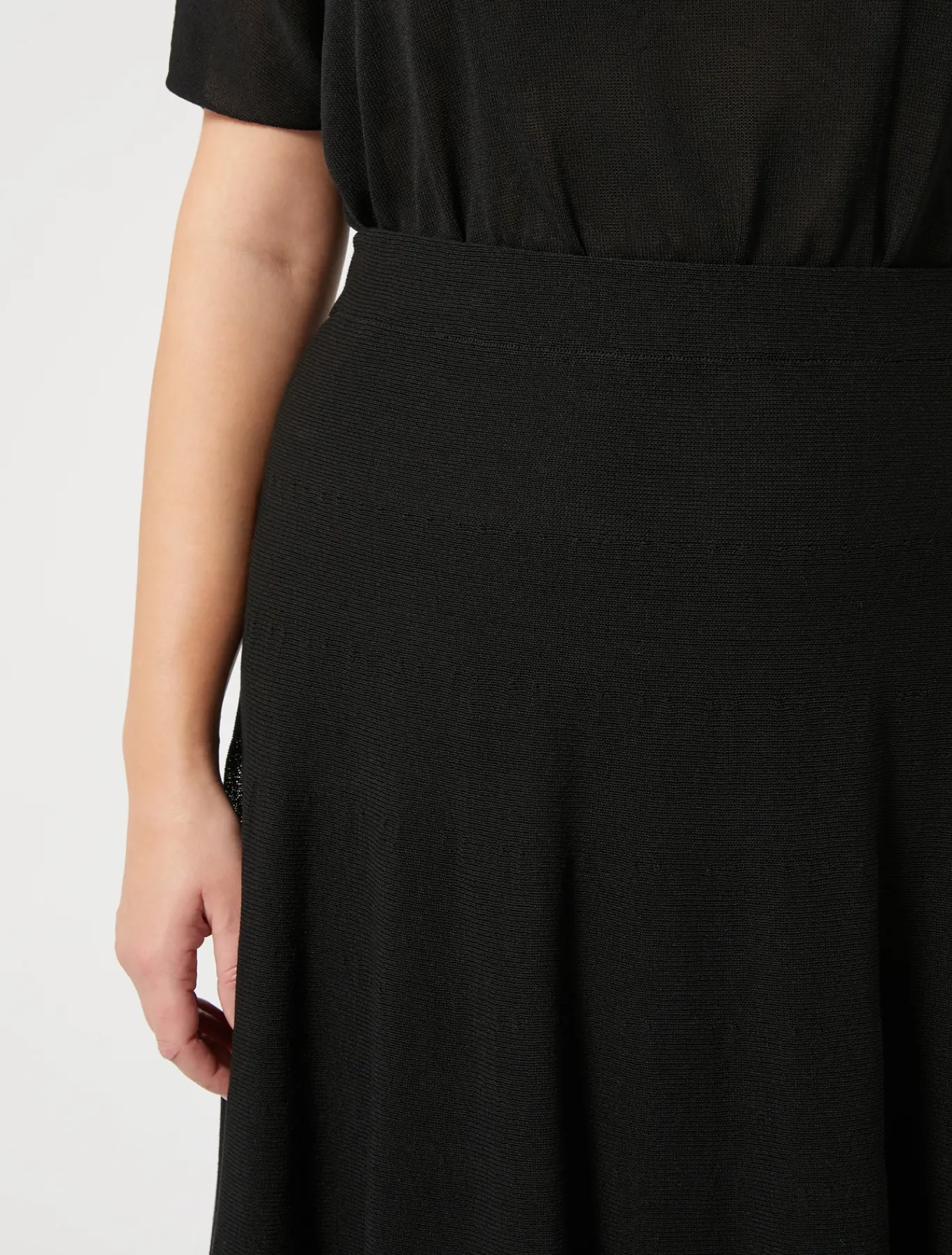 Marina Rinaldi Gonne | Gonne*Gonna in maglia crêpe NERO