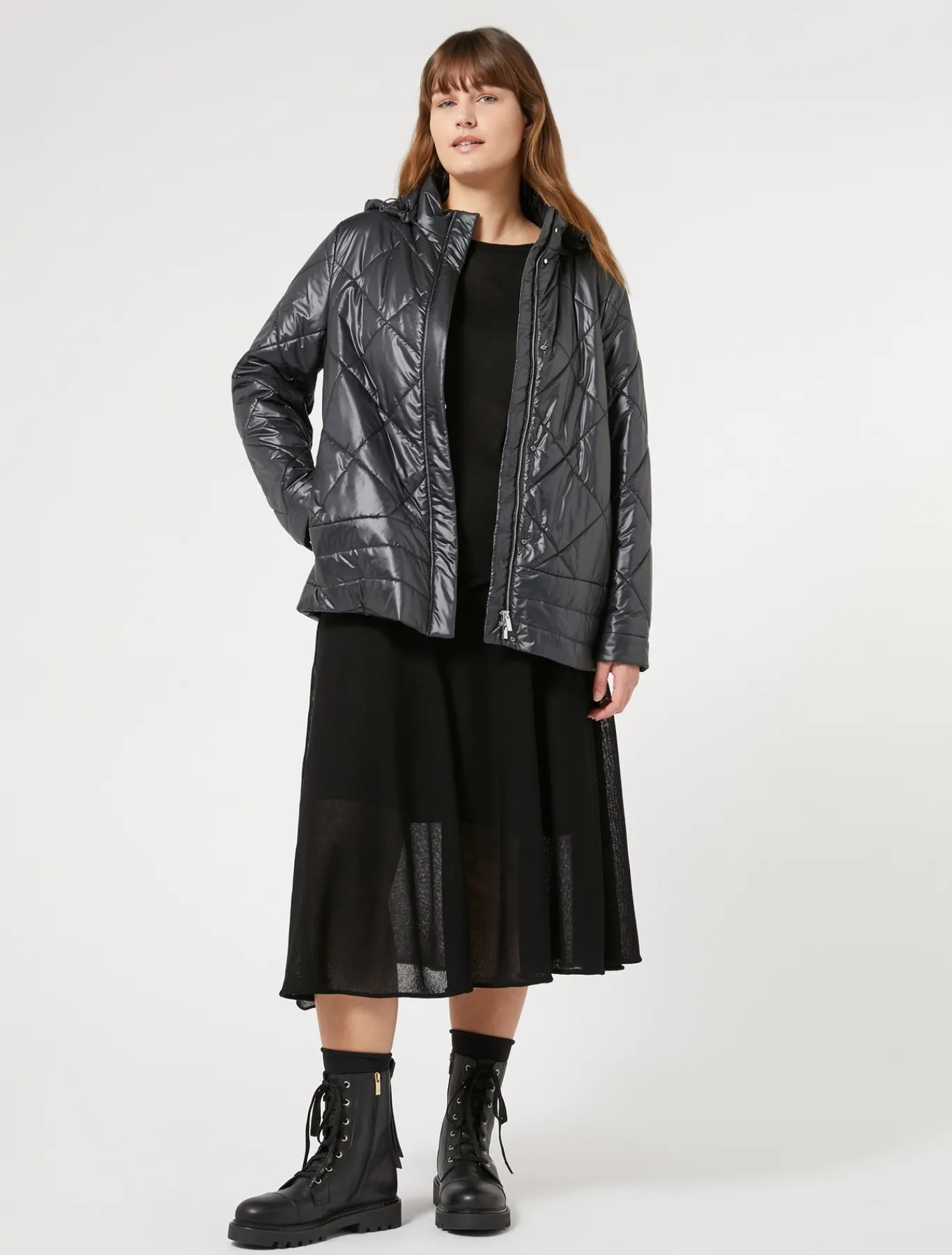 Marina Rinaldi Gonne | Gonne*Gonna in maglia crêpe NERO